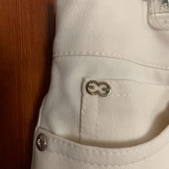 Escada Ladies dress pants in cream cotton blend - Picture 4 of 8